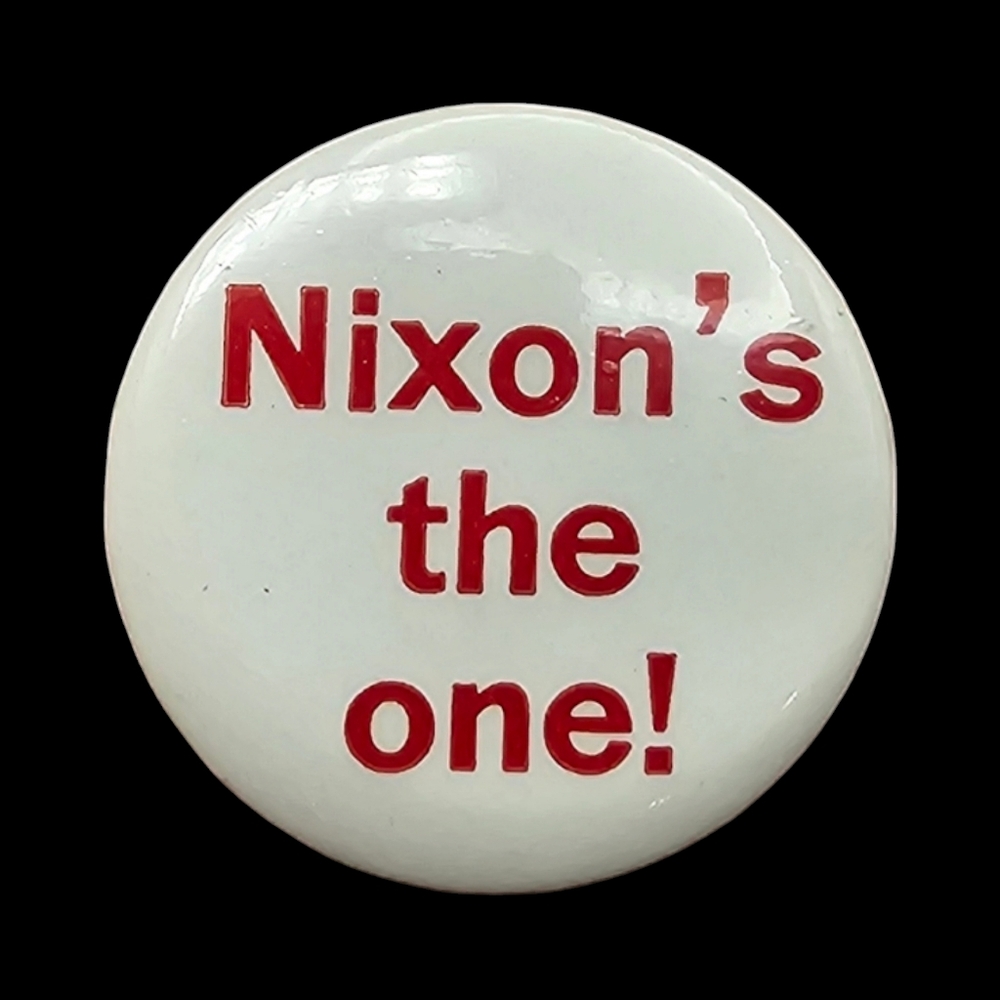 Vintage 1968 Richard Nixon's the‎ one! Presidential Campaign Pinback Pin Button